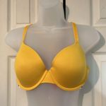 PINK - Victoria's Secret  Yellow Wear Everywhere T-Shirt Lightly Lined Bra 36D Photo 3