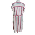 Time and Tru Striped Multicolor Linen Dress Size Large 12 Photo 1