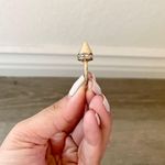 Missguided Gold Rhinestone Pointy Ring 6/6.5 Photo 1