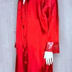 La Senza Satin Robe & lingerie nighty Lace Trim Sleeve in Cosmo Red dressing robe small Photo 9