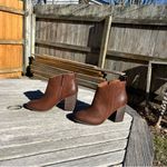 BP Lance Block Heel Bootie In Cognac Oiled Leather by size 8 fall winter casual Photo 5