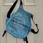 Blue Fish Print Backpack Photo 1