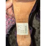 Kate Spade  Eggplant Purple Suede and Snake Print Slingback Heels Sandals Photo 2