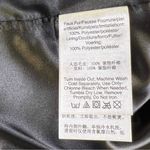 DKNY  Women's Black Front Button Down Faux Fur Jacket Coat Photo 7