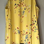 Charter Club  Yellow / Navy Blue Floral Halter Tank Top Size 1X Photo 10