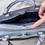 Coach Lillie Carryall Shoulder Bag Purse Blue Photo 8