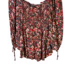 Vine & Love Smocked Bust Floral Print Long Sleeve Top M Photo 2