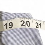 Gibson  Ruffle-Sleeve Dress Size Large Blue Stretch Cotton Photo 7