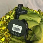 White Fox Boutique Small Just Over You Sequin Halter Top Kiwi Green, Crop Tank Photo 8