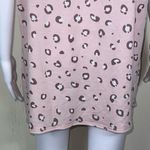 Heimish USA Pink Leopard Spot Crewneck Twist Hem Top Size 2X Photo 9