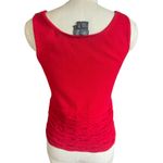 Lafayette 148 100% Cashmere Cherry Red Knit Shirt Tank Top Size Medium Photo 2