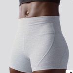 Born Primitive Born  grey & white striped booty shorts Photo 0