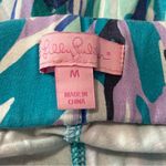 Lilly Pulitzer  Women’s M Blue Purple Off Tropic Print Georgie May Palazzo Pants Photo 3