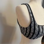 Aerie Black and White Geometric Print Bikini Top Size M Photo 2