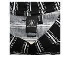 Volcom  Pocket Tee T-Shirt‎ Dress Womens Size XS Relaxed Striped Black White Photo 2