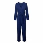 Closet London tie waist kimono sleeve jumpsuit in navy Size 12 NWOT Belted Blue Photo 2