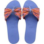 Havaianas NWT Saint Tropez Crochet Woven Thong Slide Flop Flop Sandal Shoes Blue Photo 0