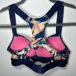 PINK - Victoria's Secret PINK Active Ultimate Push-Up Sports Bra Blue Tie Dye Photo 1