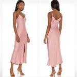 Free People  Intimately Smoke & Mirrors Drape Maxi Mauve Satin Slip Dress Size XS Photo 1