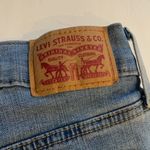 Levi's Levi’s mid length jean shorts Cuffed Light to medium wash Women’s size 30 Photo 4