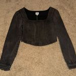 Lee  Cropped Black Jean Longsleeve Shirt  Photo 0