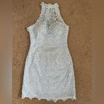 Alyce Paris  Lace Crystal Mini Bodycon Homecoming Dress Photo 3