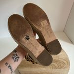 Sole Society Animal Print Cow Hair Buckle Ankle Wedge Sandal USA Made 10 Photo 6