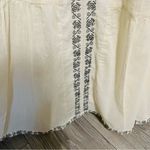 ZARA  Bohemian Summer Beach Ecru Long Embroidered Skirt Size XS-S 100% Cotton Photo 12
