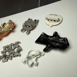 Halloween Fall Brooch Pins Lot Of 6 Crafts Ghost Pumpkin Skull Trick Or Treat Photo 13