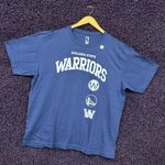 Golden State Warriors Shoot Around NBA Team Logos T-Shirt L Photo 2