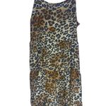 Heart & Hips  Animal Print Flirty Lace Up Back Mini Dress Small Photo 3