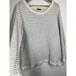 Talbots Speckled Knit Striped Sweater Medium Cotton Blend Photo 1