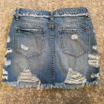 Vervet  Ripped Jean Skirt Photo 3