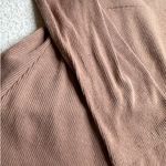 21 Saints: Cotton Ribbed Key Hole Tan Mockneck Long Sleeve Tee Size XS Photo 5