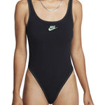 Nike NEW!  black logo embroidered tank bodysuit size medium Photo 0