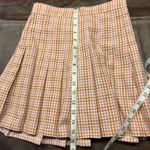 Aerie New Pleated Mini Skirt Pink Brown Gingham Plaid Size XS $49.95 Preppy Photo 10