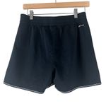 Nike Athletic Shorts Womens S Black Drawstring White Trim Y2K Retro Athleisure Photo 2