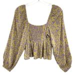 Abound  Boho Floral Off Shoulder Crop Top New Milkmaid Photo 2