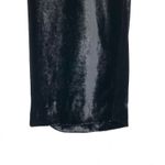 ALC Frank A.L.C. Velvet Wide Leg Pants Silk Blend Flat Front Tab Closure Black Size 2 Photo 8