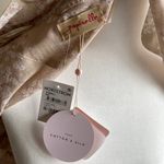 Papinelle Silk and Cotton Cherry Blossom Lace Trim Nightgown and Robe Set Size XS Photo 5