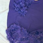 Marc New York  Andrew Marc purple ruffle sleeve top blouse. size small Photo 3