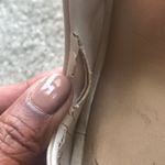 BCBG MAXAZRIA SATIN CREAM JEWELED PEEP TOE HEELS Photo 13