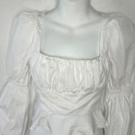 Majorelle Top Womens Size XS Puff Sleeve Milkmaid Regency Cottage Angelcore VSCO Photo 4