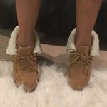 Michael Kors Leather Suede Moccasin wedge Booties Photo 3
