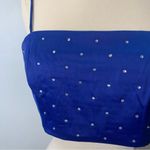 House of Harlow 1960 rhinestones crop top blue size M Photo 4