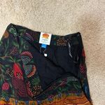 Farm Rio  Garden Tiered maxi skirt NEW boho tropical floral ruffle black motif si Photo 8