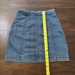 Free People Modern Femme medium wash denim mini skirt size 2 Photo 6