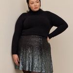 Torrid Black Ombré Sequin Skater Skirt Photo 0