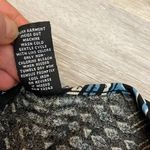 New York & Co. Black Blue White Print 3/4 Sleeve Surplice Neck Blouse Size Large Photo 7