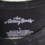The Rolling Stones  Black Red Tongue Tie Dye Tshirt Size L Photo 6